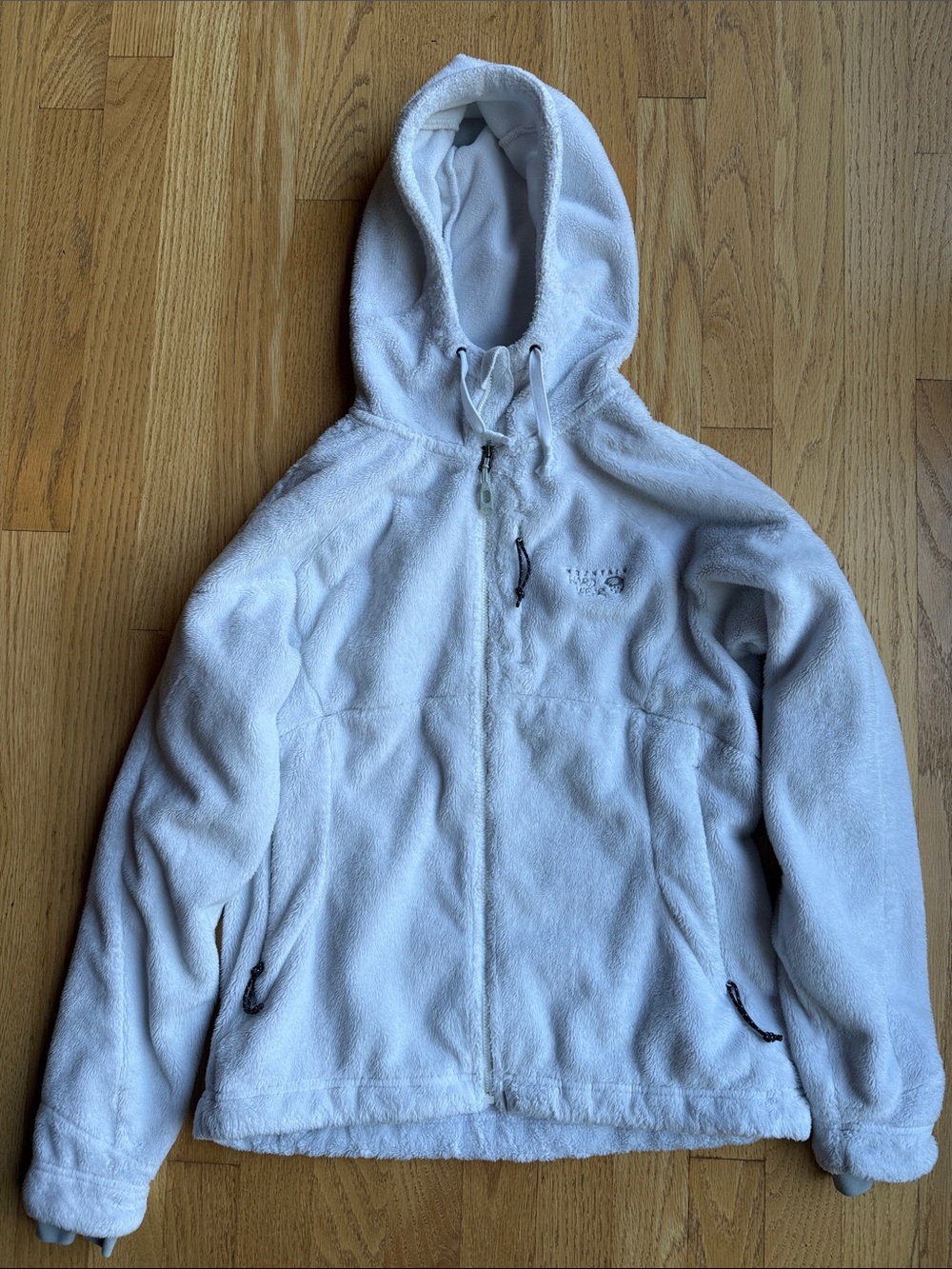 Mountain Hardwear Women's Light Gray Fleece Puffer Jacket